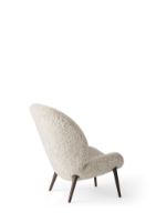 Billede af Vipp 466 Lodge Lounge Chair H: 91,5 cm - Dark Oak/Curly 09 Off-white
