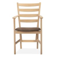 Billede af Bernstorffsminde BM 4018100 SH Chair - Olieret Eg/Sort Læder