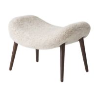 Billede af Vipp 467 Lodge Footstool H: 36 cm - Dark Oak/Curly 09 Off-white