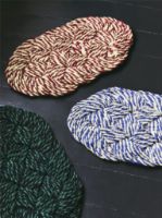 Billede af HAY Coco Door Mat Swirl 40x80 cm - Green/Black