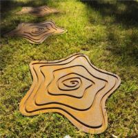 Billede af Wolff Nordic Falling Star Trædeflise Ø: 35 cm - Støbejern