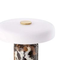 Billede af Design By Us Trip Portable Lamp H: 21 cm - Dark Clay marble