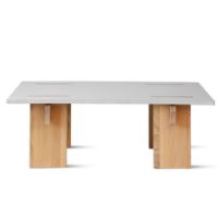 Billede af Eberhart Furniture Arnold H: 38 cm - Light Concrete / Light Oak