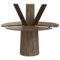 Billede af Skovby SM33 Spisebord inkl. 3 stk. Tillægsplader Ø: 123-149 cm - Lakeret Mokka Eg