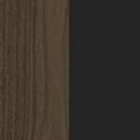 Billede af Skovby SM33 Spisebord inkl. 3 stk. Tillægsplader Ø: 123-149 cm - Lakeret Valnød/Sort Laminat