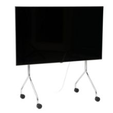 Billede af Pedestal Pipe Moon Rollin' TV Stativ 107x78 cm - Chrome