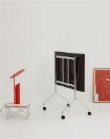 Billede af Pedestal Pipe Moon Rollin' TV Stativ 107x78 cm - Chrome