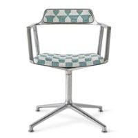 Billede af Vipp 452 Swivel Stol Gliders u. Hjul - Aluminium /Lagrasse