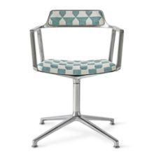 Billede af Vipp 452 Swivel Stol Gliders u. Hjul - Aluminium /Lagrasse