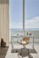 Billede af Vipp 453 Swivel Stol m. Hjul - Aluminium/Camel Leather