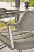 Billede af Vipp 453+ Swivel Stol m. Hjul - Aluminium/Dark Sand Textile