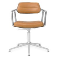 Billede af Vipp 453+ Swivel Stol u. Hjul - Aluminium/Camel