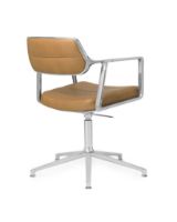 Billede af Vipp 453+ Swivel Stol u. Hjul - Aluminium/Camel