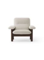 Billede af Audo Copenhagen Brasilia Lounge Chair SH: 39 cm - Walnut/Moss 0011