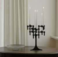 Billede af STOFF Nagel Candle Holder Cuff 3 stk. Ø: 2,85 cm - Black