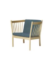 Billede af FDB Møbler Erik Ole Jørgensen J146 Lænestol H: 79,5 cm - Eg/Grøn