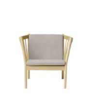 Billede af FDB Møbler Erik Ole Jørgensen J146 Lænestol H: 79,5 cm - Eg/Lysegrå