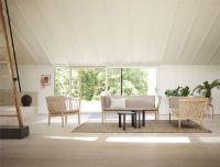 Billede af FDB Møbler J149 3 pers. Sofa Erik Ole Jørgensen L: 189,5 cm - Eg/Beige