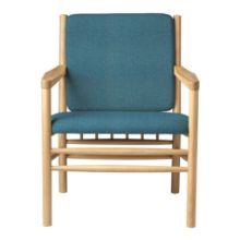 Billede af FDB Møbler J147 Lænestol Erik Ole Jørgensen H: 79,5 cm - Eg/Green