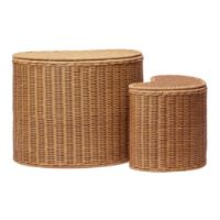 Billede af Ferm Living Willora Braided Storage Set of 2 - Rattan/Natural 