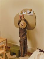 Billede af Ferm Living Poesie Hand-Carved Magnets Set of 3 - Wood/Multi