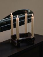 Billede af Ferm Living Newel Modular Candle Holder Set Of 4 18x18 cm - Marmor/Rosso