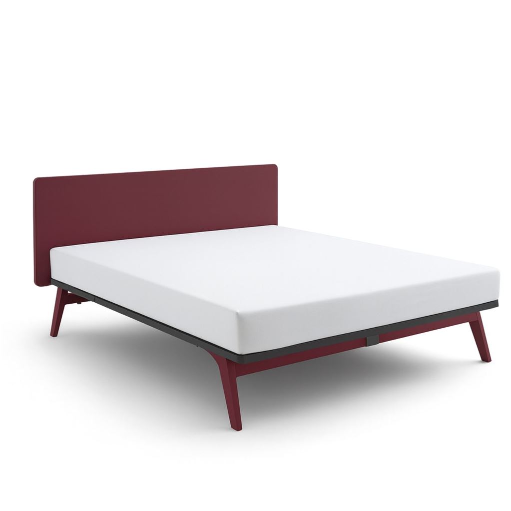 Billede af Auping Original Sengeramme m. Gavl 180x200cm - Aluminium/Burgundy