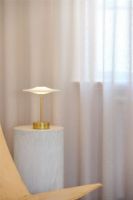 Billede af Piet Hein Sinus 22 Portable Bordlampe H: 25 cm - Aluminium/Brass