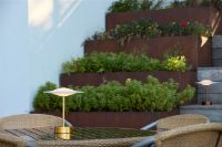 Billede af Piet Hein Sinus 22 Portable Bordlampe H: 25 cm - Aluminium/Brass