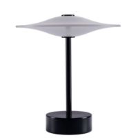 Billede af Piet Hein Sinus 22 Portable Bordlampe H: 25 cm - Aluminium/Black