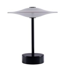 Billede af Piet Hein Sinus 22 Portable Bordlampe H: 25 cm - Aluminium/Black