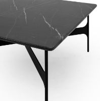 Billede af Wendelbo Floema Square Sofabord L: 80 cm - Sort marmor