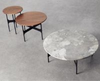 Billede af Wendelbo Floema Medium Sofabord Ø: 60 cm - Grå Marmor