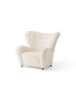 Billede af Audo Copenhagen Den Trætte Mand Loungestol H: 88 cm - Dark Stained Oak/Baena 14