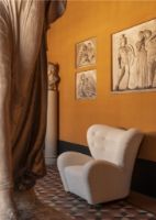 Billede af Audo Copenhagen Den Trætte Mand Loungestol H: 88 cm - Dark Stained Oak/Baena 14