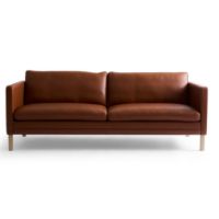 Billede af Mogens Hansen MH276 3 Pers Sofa L: 210 cm - Baltique Anilinlæder/Mørkebrun 