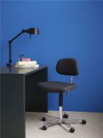 Billede af Montana Kevi 2534U Fuldpolstret Kontorstol SH: 40-53 cm - Re-wool 198/Blankpoleret Aluminium