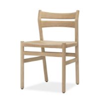 Billede af Bernstorffsminde Møbelfabrik BM1 Stol SH: 46 cm- Olieret Eg/Natur Flet