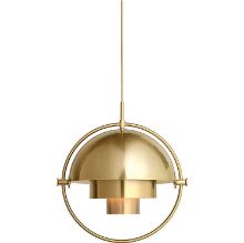 Billede af GUBI Multi-Lite pendel Ø:36 cm Brass base - Shiny Brass skærm 