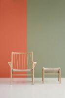 Billede af FDB Møbler J83 Skammel Jørgen Bækmark H: 41 cm - Natur Flet/Eg 