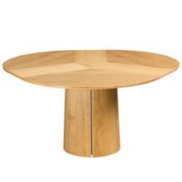 Billede af Skovby SM33 Spisebord inkl. 3 stk. Tillægsplader Ø: 123-149 cm - Naturolieret Vild Eg