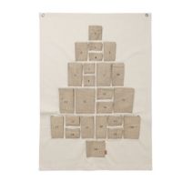 Billede af Ferm Living Pine Julekalender Maxi 125x90 cm - Bomuld/Natural