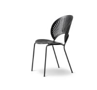 Billede af Fredericia Furniture 3398 Trinidad Stol SH: 45,5 cm - Sort Ask/Sort stel