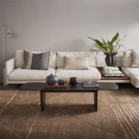 Billede af Rezas Landscape Fields  Gulvtæppe 240x170 cm - Brown