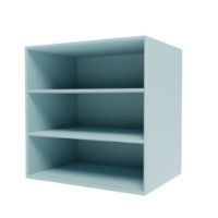 Billede af Montana QS Mini 1004 Modul med Horisontale Hylder 35x35 cm - 148 Flint